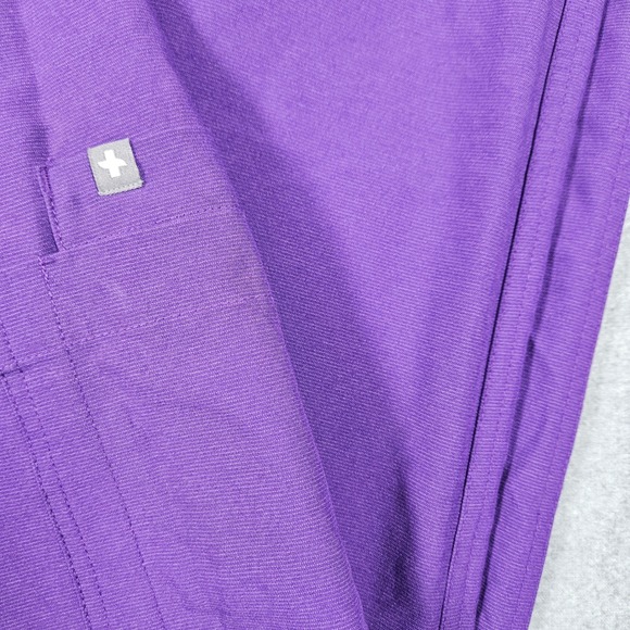 FIGS Technical Collection Purple Scrub Pants Womens XS TW2000R Cargo Drawstring - Picture 2 of 5